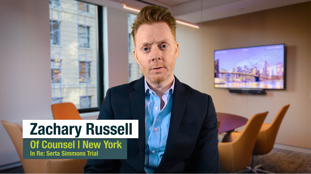 Zachary Russell on Quinn Emanuel's Victory in the Serta Simmons Trial