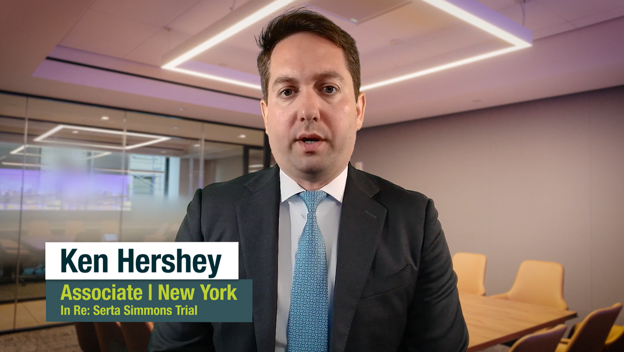 Ken Hershey on Quinn Emanuel's Victory in the Serta Simmons Trial